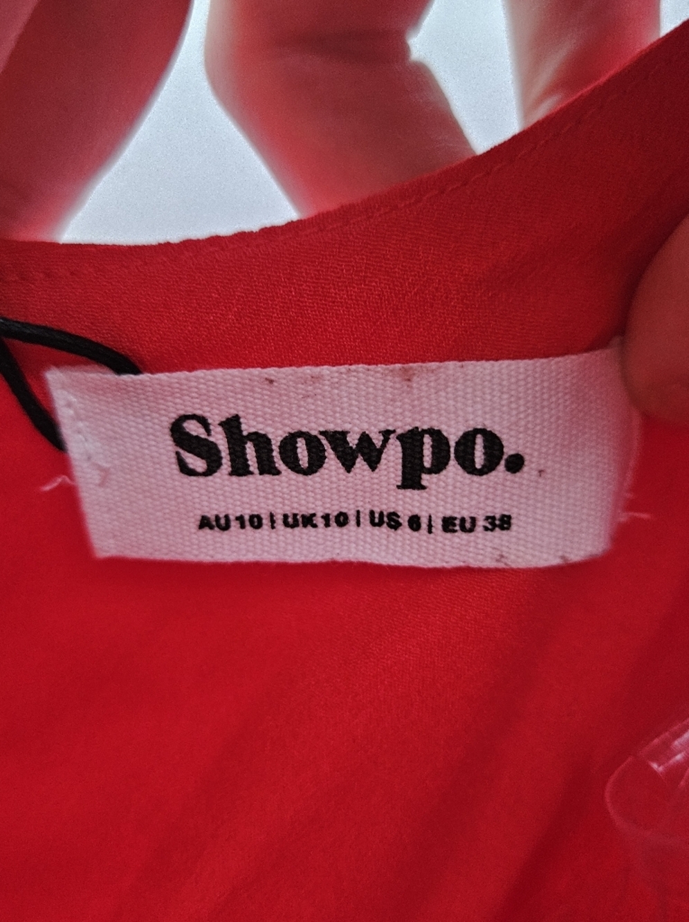 Showpo Aimee Mini Dress Red Corset Fit & Flare Scoop Neck Party Dress Size 6 NWT - Picture 12 of 14